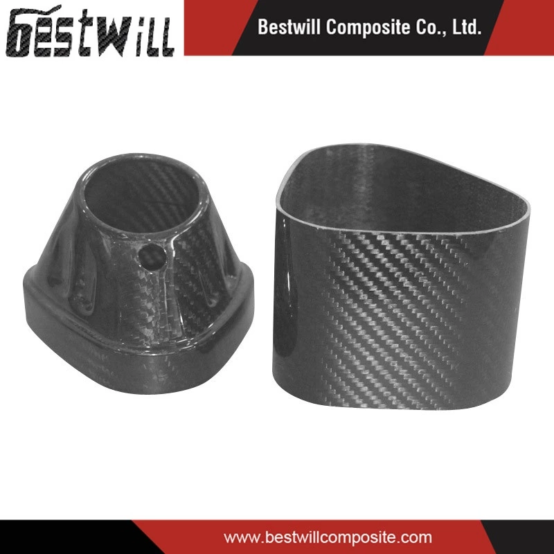 3k Carbon Fiber Motorcycle Muffler End Cap