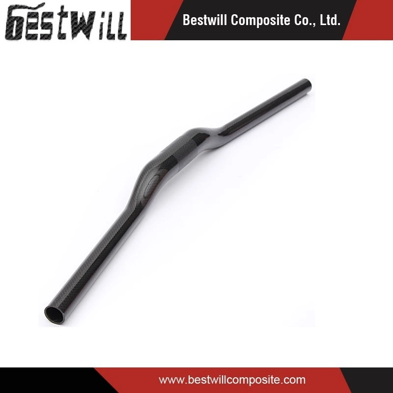 MTB Bike Fixie Gloss 3k Carbon Fiber Riser Bar Handlebar